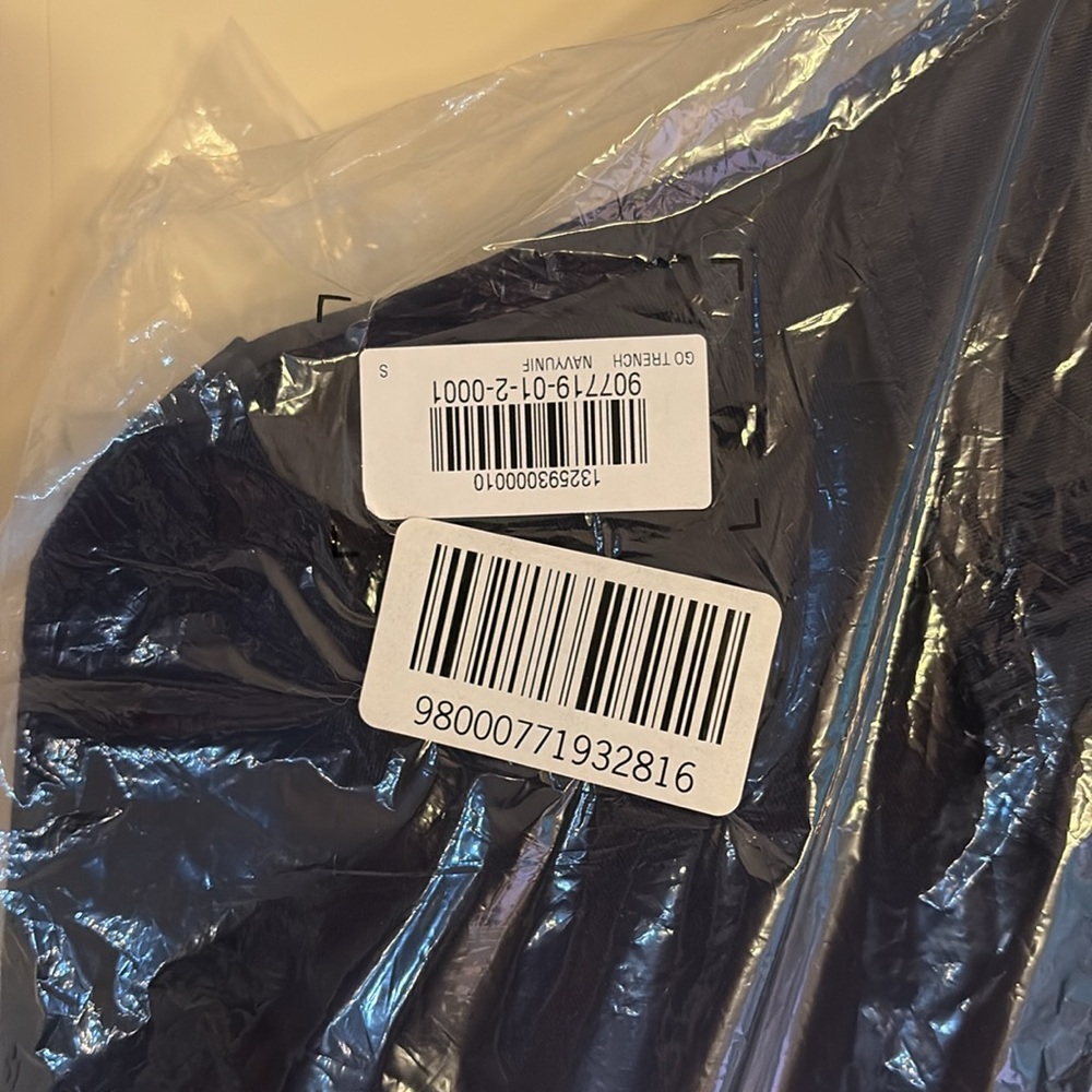 GAP Women's Deep Blue Trench Coat - Picture 8 of 8